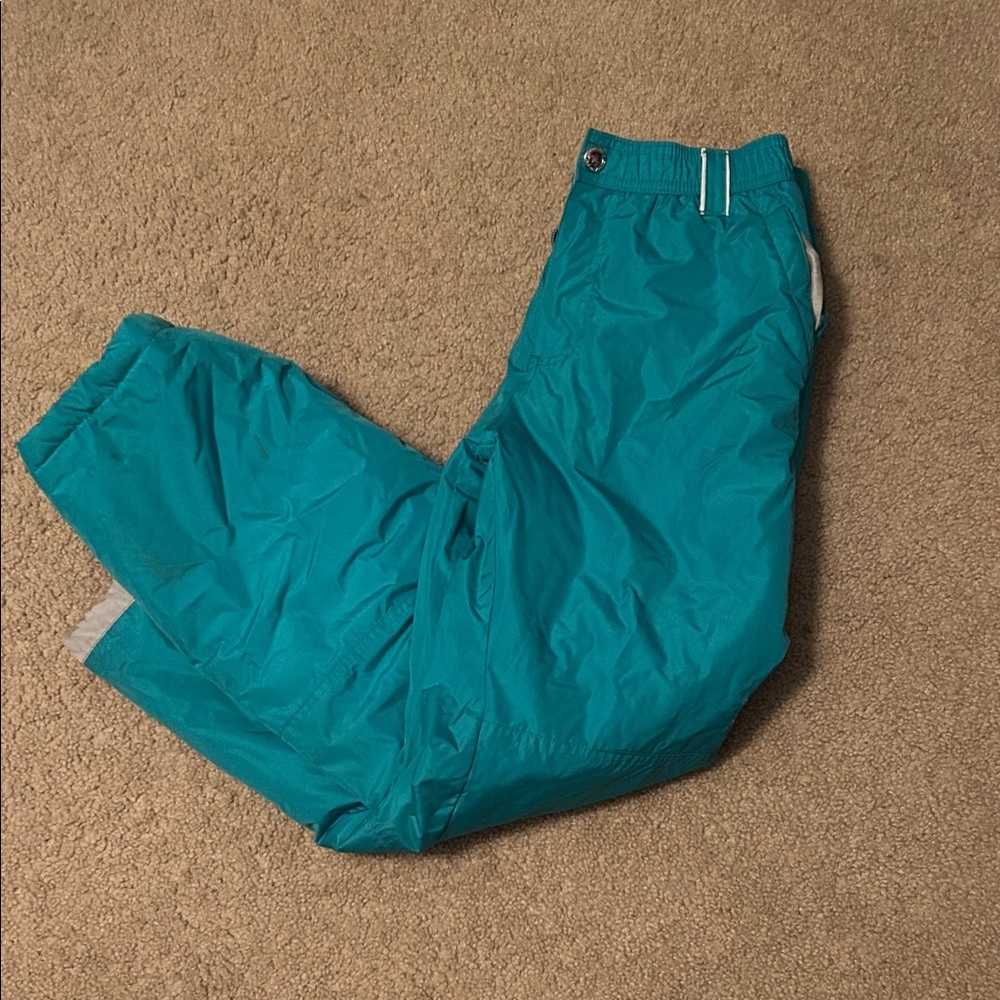 ZeroXposur Kids Snow Pants Size 14 Teal Waterproof Ski Winter Pants